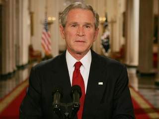 George W Bush presidential address urging Americans to support bailout